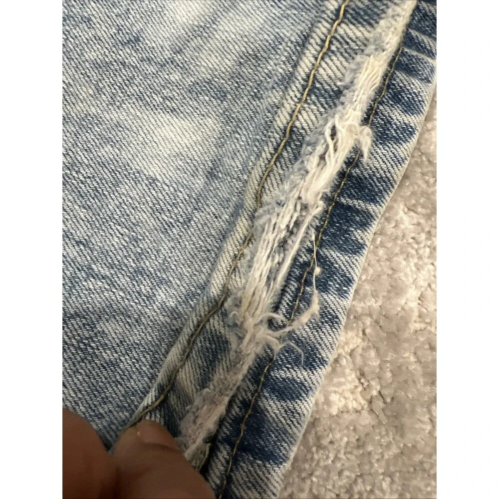 Levi's 569 jeans mens 36x30 acid wash Blue loose fit straight leg stretch